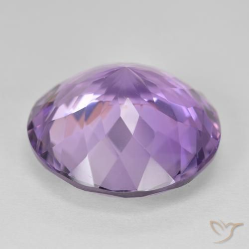 24.86克拉天然紫水晶，圆形的，VVS