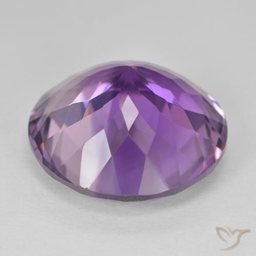 24.55克拉天然紫水晶，圆形的，VVS