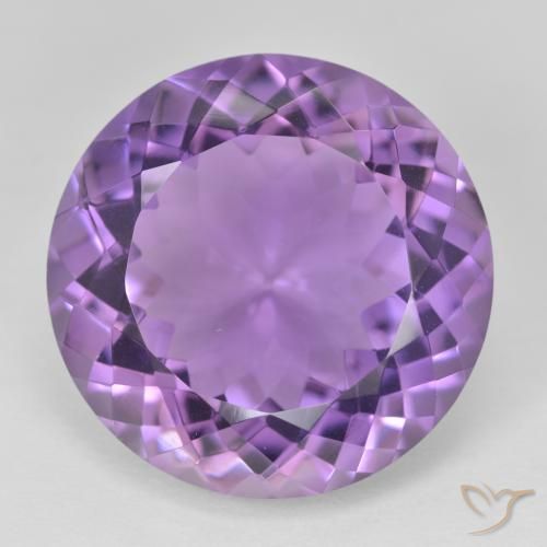 23.77ct 天然 粉紫罗兰色 紫水晶, 圆形的, VVS