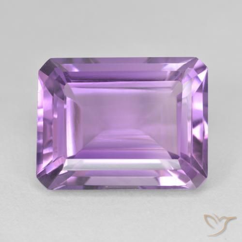 17.67ct 天然 粉紫罗兰色 紫水晶, 祖母绿式切割, VVS-VS