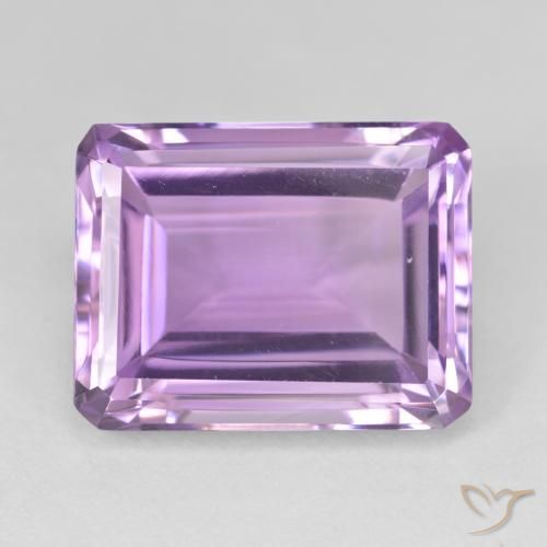 19.78ct 天然 粉紫罗兰色 紫水晶, 祖母绿式切割, VVS-VS