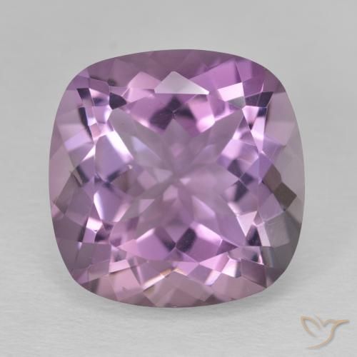 12.41ct 天然 粉紫罗兰色 紫水晶, 软垫, VVS