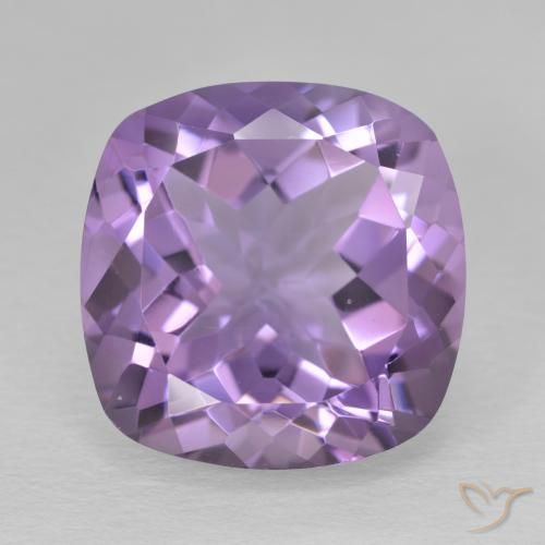 12.47ct 天然 中紫 紫水晶, 软垫, VVS