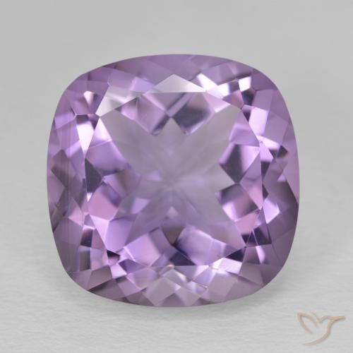 12.37ct 天然 中紫 紫水晶, 软垫, VVS