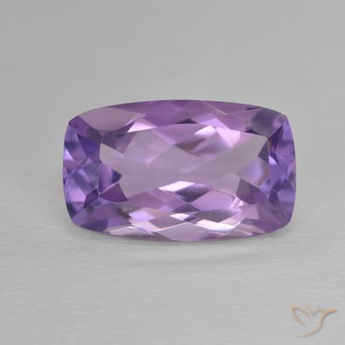 6.12ct 天然 中紫 紫水晶, 软垫, VVS