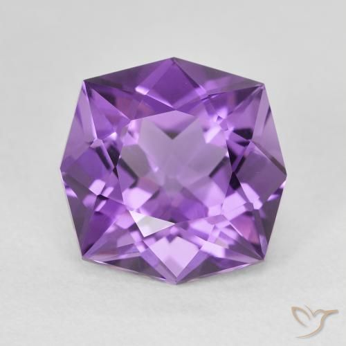 5.38ct 天然 紫色紫罗兰色 紫水晶, 花式切割, VVS