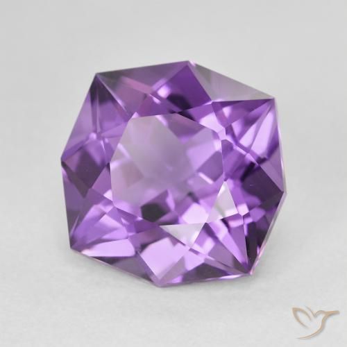 5.38克拉天然紫水晶，花式切割，VVS