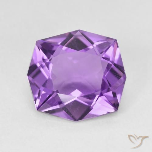 4.33ct 天然 中等紫罗兰色 紫水晶, 花式切割, VVS-VS