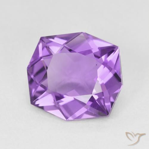 4.33克拉天然紫水晶，花式切割，VVS-VS