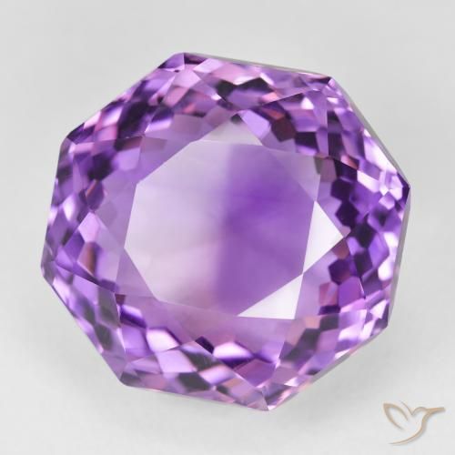 27.65克拉天然紫水晶，八边形，VVS-VS