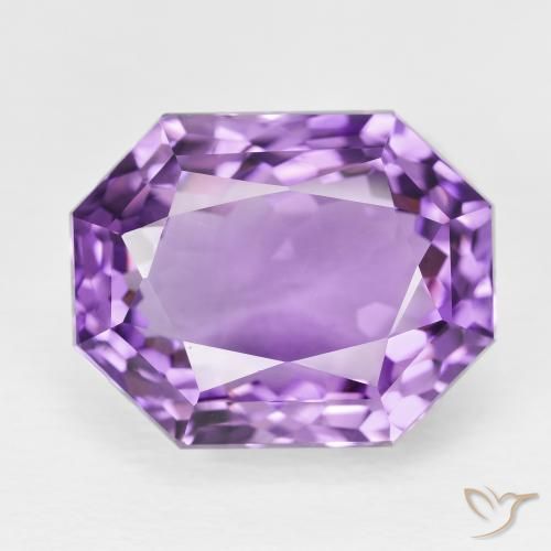 17.11ct 天然 中紫 紫水晶, 祖母绿式切割, VVS