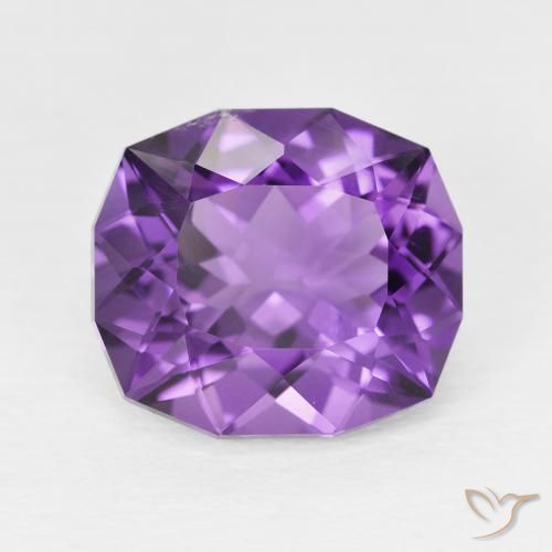6.08ct 天然 强烈的紫罗兰色 紫水晶, 花式切割, VS