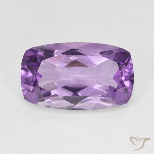 5.85ct 天然 轻中紫 紫水晶, 软垫, VVS