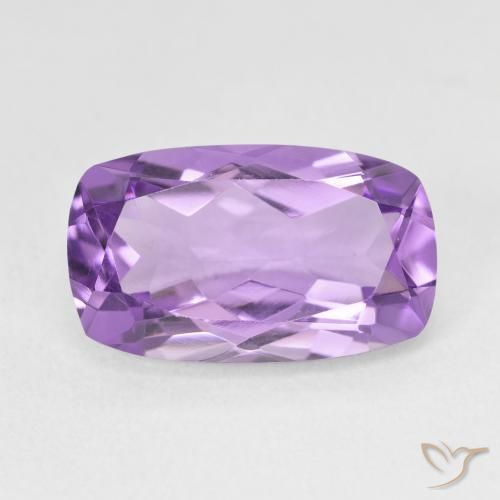 5.68ct 天然 中紫 紫水晶, 软垫, VVS