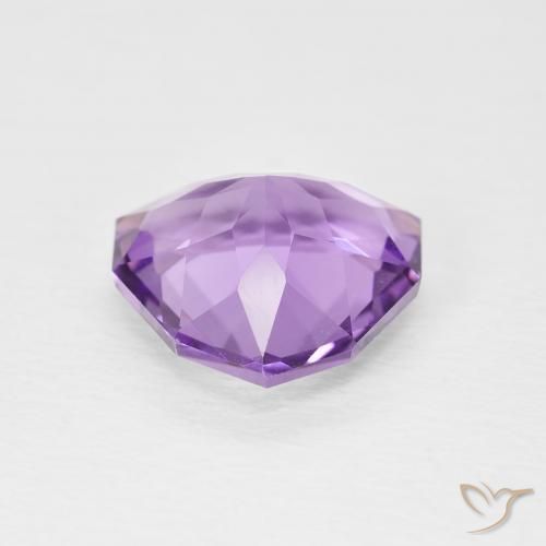 3.06克拉天然紫水晶，胖三角形，VVS-VS