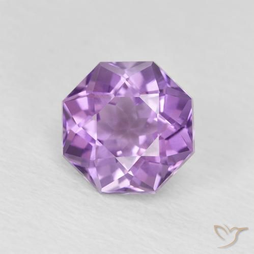 1.29ct 天然 Medium Light Purplish-Violet 紫水晶, 祖母绿式切割, VVS