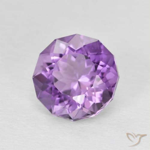 2.55克拉天然紫水晶，圆形的，VVS