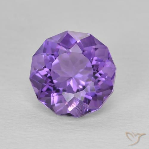 2.29克拉天然紫水晶，圆形的，VS-SI