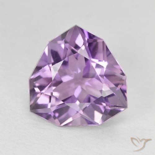 4.70ct 天然 中紫 紫水晶, 胖三角形, VS-SI