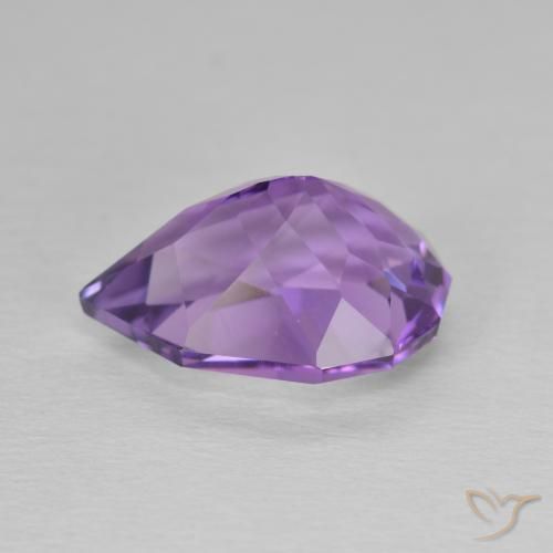 3.64克拉天然紫水晶，梨形，VS-SI