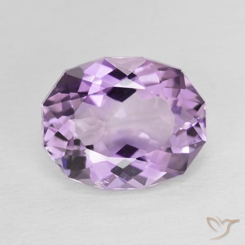 3.85克拉天然紫水晶，椭圆形，VVS-VS