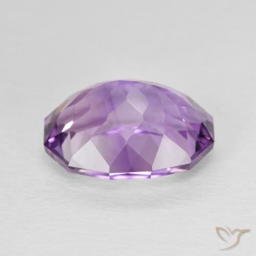 3.85克拉天然紫水晶，椭圆形，VVS-VS
