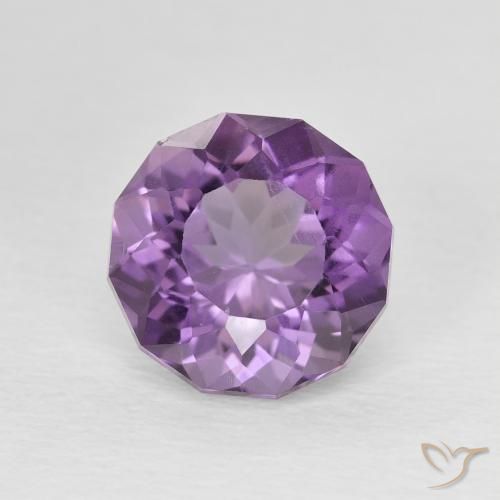 2.78ct 天然 Medium Light Purplish-Violet 紫水晶, 圆形的, VS
