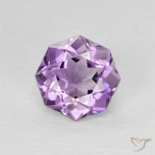 1.29ct 天然 紫色紫罗兰色 紫水晶, 祖母绿式切割, VS