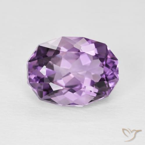 3.56ct 天然 轻中紫 紫水晶, 椭圆形, VS
