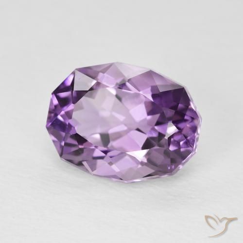 3.56克拉天然紫水晶，椭圆形，VS