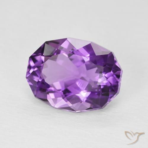 3.50克拉天然紫水晶，椭圆形，VS