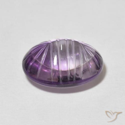 6.74克拉天然紫水晶，椭圆形，透明