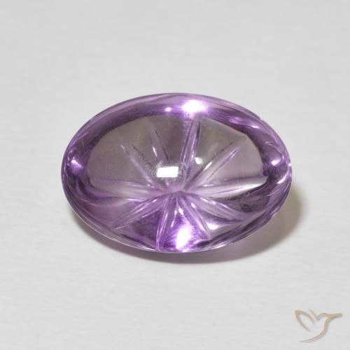 6.05克拉天然紫水晶，椭圆形，透明