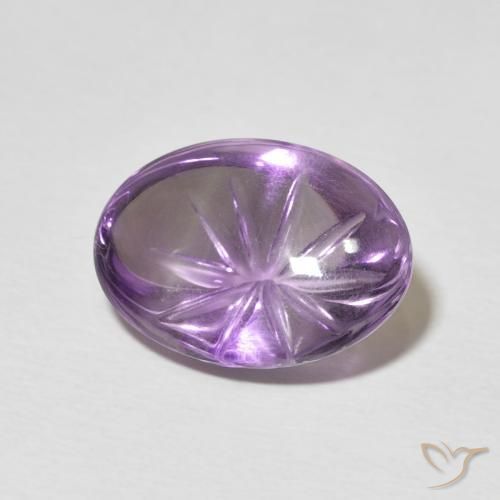 6.05克拉天然紫水晶，椭圆形，透明