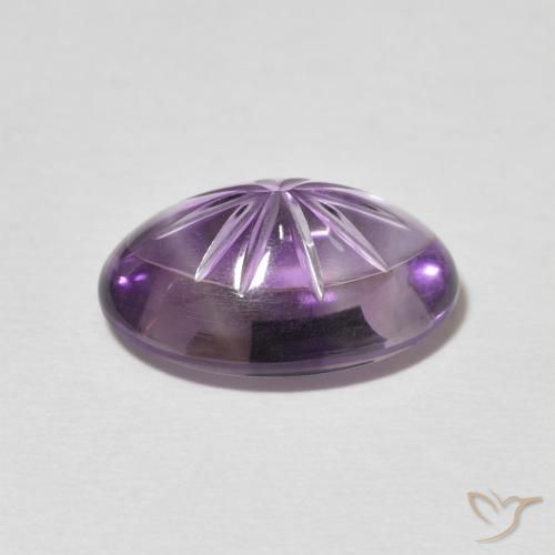 6.05克拉天然紫水晶，椭圆形，透明