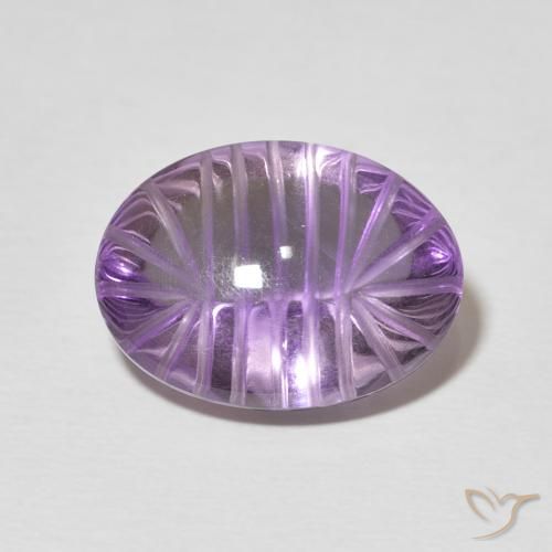 9.70ct 天然 中紫 紫水晶, 椭圆形, 透明