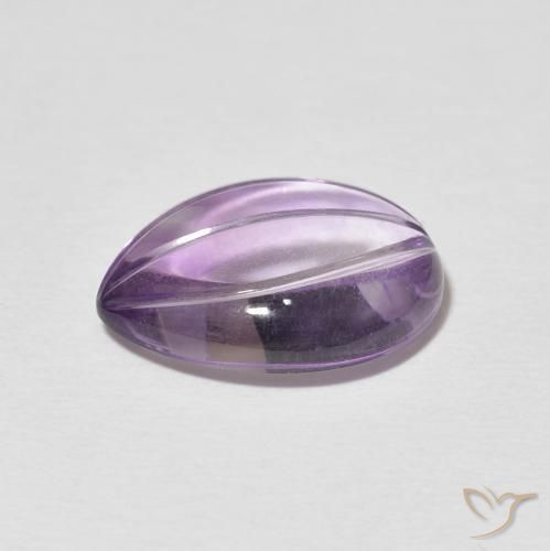 5.89克拉天然紫水晶，梨形，透明