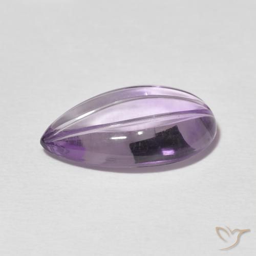 4.77克拉天然紫水晶，梨形，透明