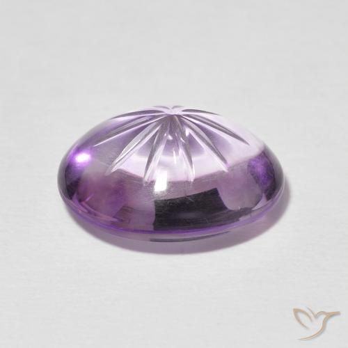 7.39克拉天然紫水晶，椭圆形，透明