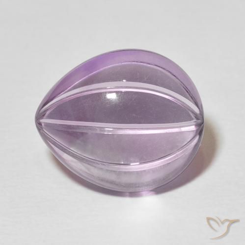 7.65ct 天然 浅紫罗兰色 紫水晶, 梨形, 透明