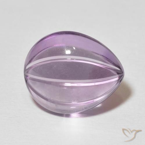 7.65克拉天然紫水晶，梨形，透明