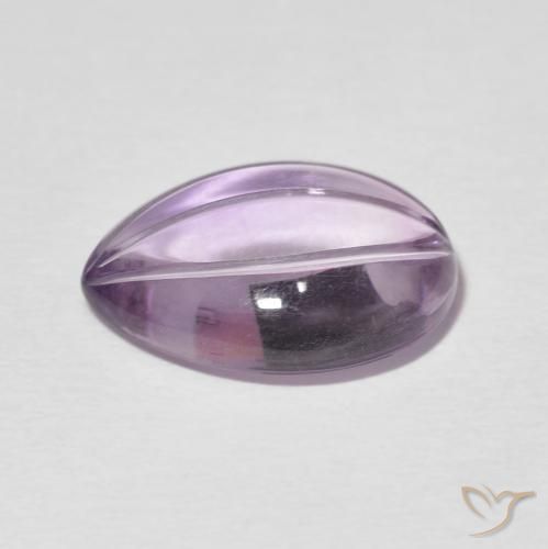 5.93克拉天然紫水晶，梨形，透明