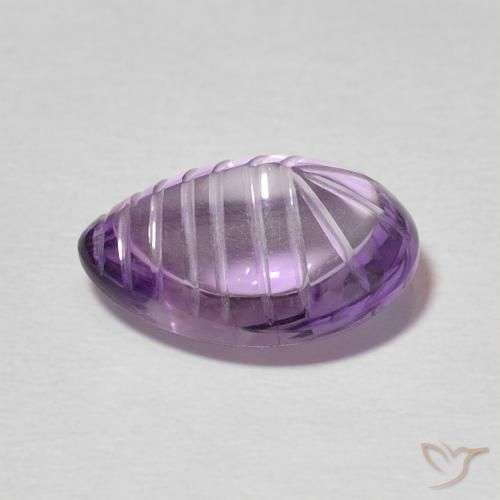 5.42克拉天然紫水晶，梨形，透明