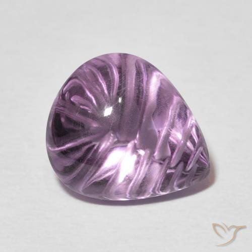 7.04克拉天然紫水晶，梨形，透明