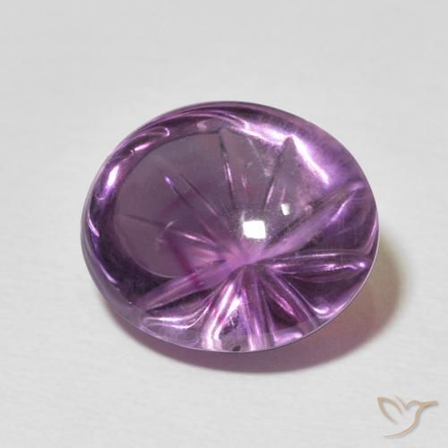 7.79克拉天然紫水晶，椭圆形，透明