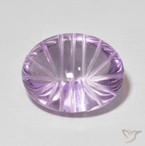 11.16ct 天然 中粉紫 紫水晶, 椭圆形, 透明
