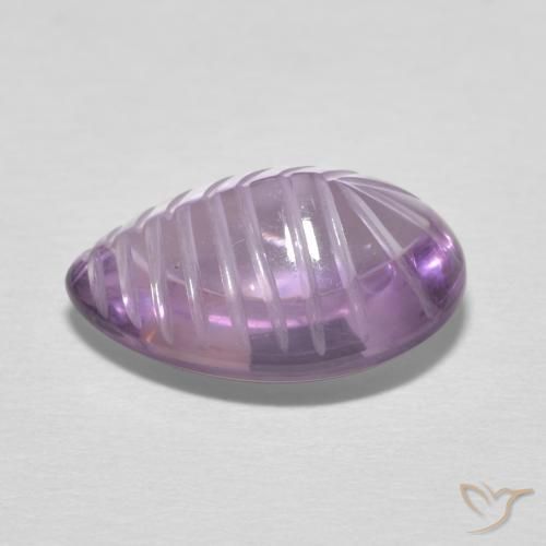 4.66克拉天然紫水晶，梨形，透明