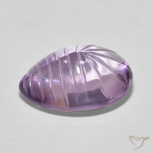 7.25克拉天然紫水晶，梨形，透明