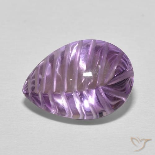 5.17克拉天然紫水晶，梨形，透明