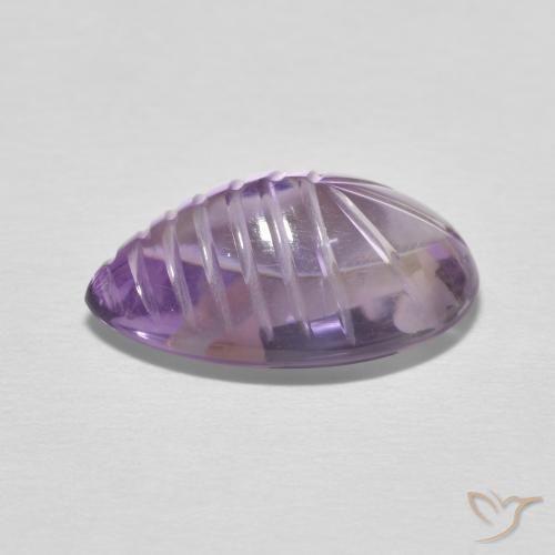 6.21克拉天然紫水晶，梨形，透明